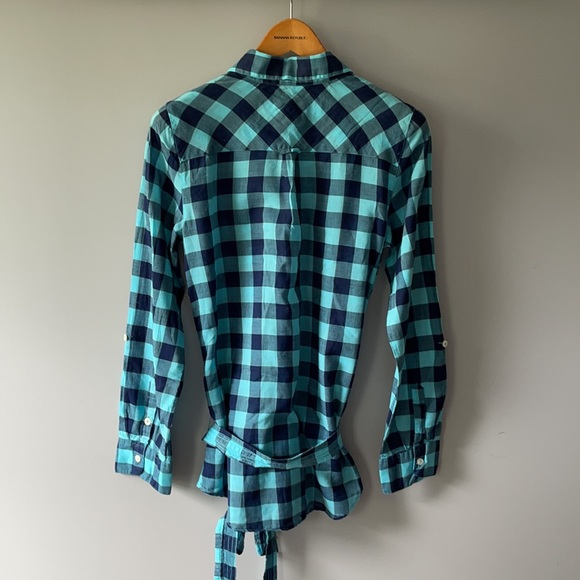 AE lightweight checkered long sleeved top s6 - Picture 5 of 6
